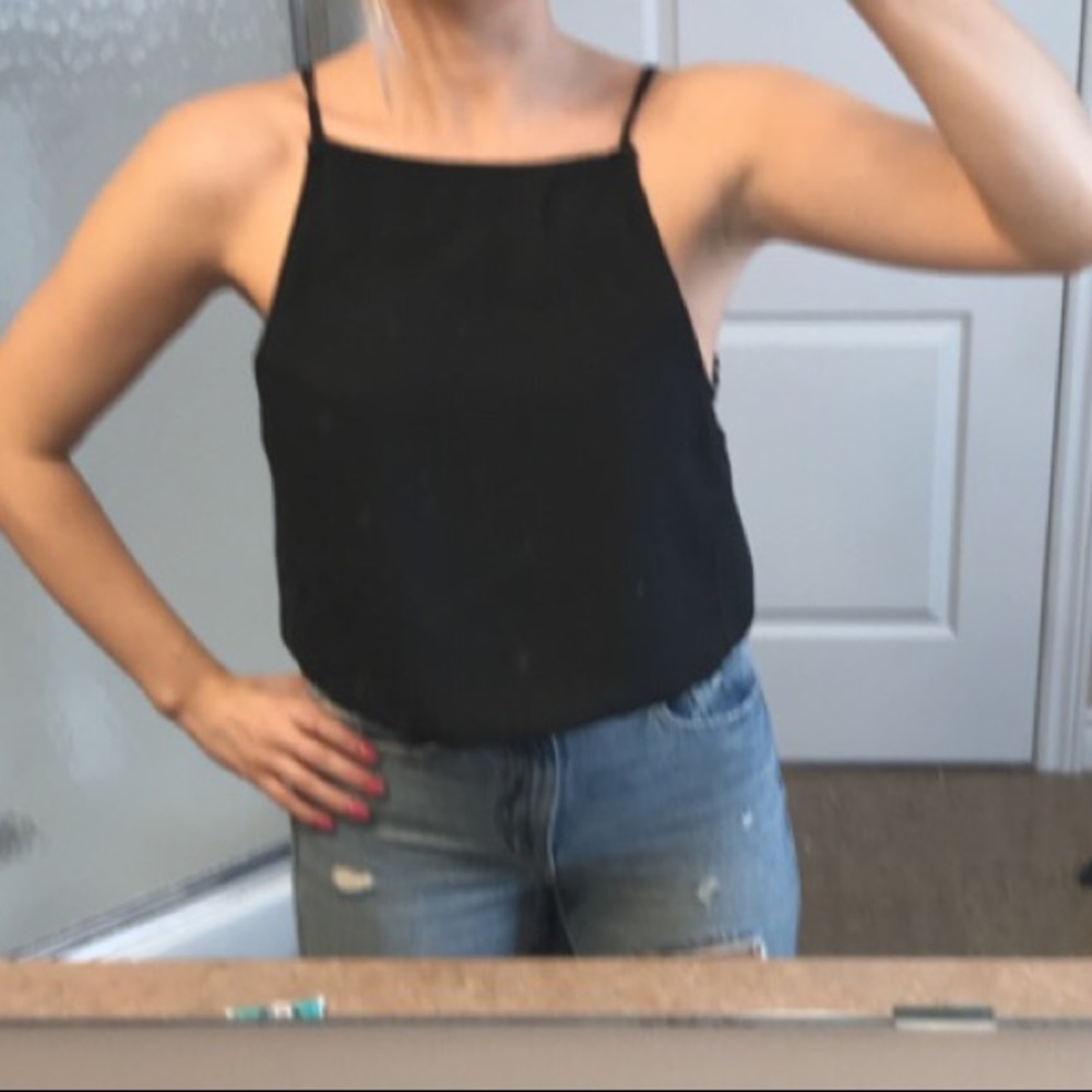 Brandy Melville Tie Up Backless Tank Top